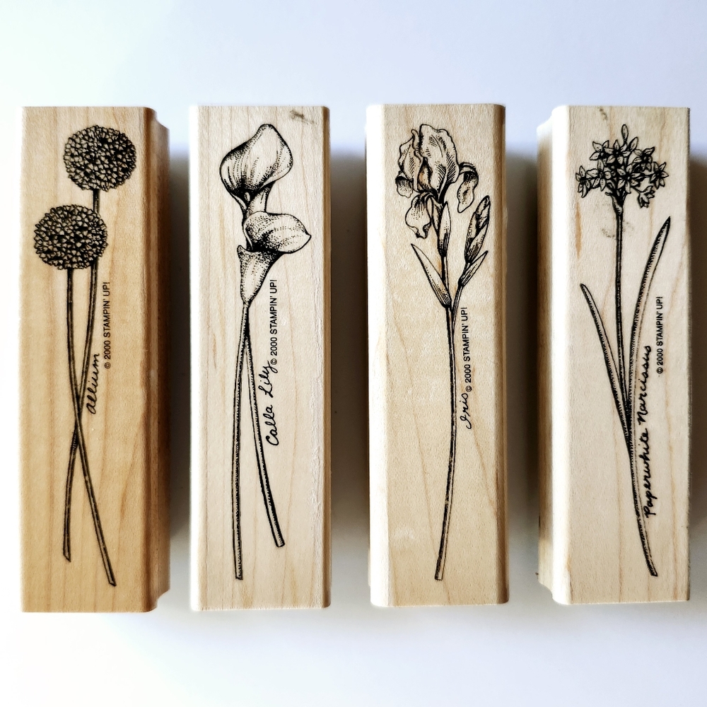 Stampin Up! Long Stemmed Rubber Stamp Set